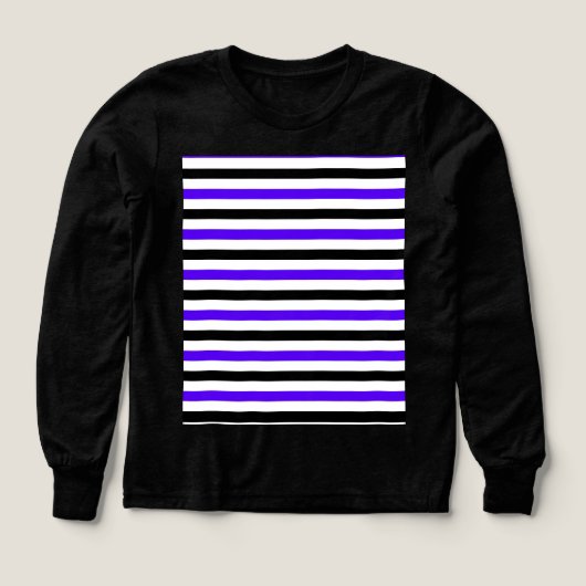 Conception de rayures blanches noires et bleues (Motif recto)