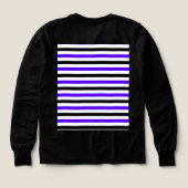 Conception de rayures blanches noires et bleues (Motif dos)
