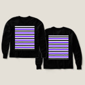 Conception de rayures blanches noires et bleues (Motif recto et verso)
