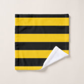 Conception de rayures d'abeille (Gant de toilette)