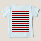 Conception de rayures rouges noires et blanches (Design Verso)