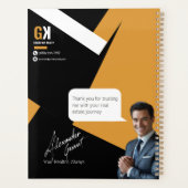 Conception de Réaltor Noir & Or, Agent Immobilier (Dos)