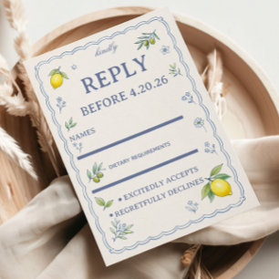 Conception de réponse florale au citron méditerran