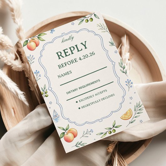 Conception de réponse florale de citrus méditerran