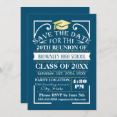 Conception de réunion de classe. invitation (Devant / Derrière)