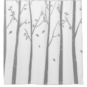 Conception de rideau en douche d'arbres de bouleau (Devant)
