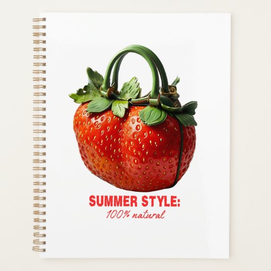 Conception de sac à main fraise - Été hyper-réalis (Devant)