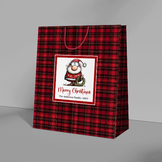 Conception de sac cadeau de Père Noël fantaisiste