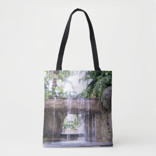 Conception de sac fourre-tout à cascade tropicale (Devant)