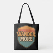 Conception de sac fourre-tout avec badge de voyage (Dos)