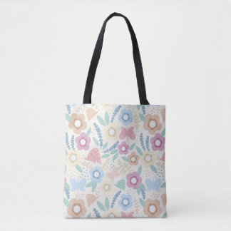 Conception de sac fourre-tout botanique coloré