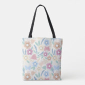 Conception de sac fourre-tout botanique coloré (Dos)
