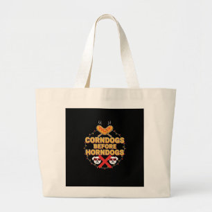 Conception de sac fourre-tout Funny Corn Dogs Befo