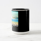 Conception de San Diego - Mug à deux tons (Centre)