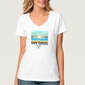 Conception de San Diego - T-Shirt à col V pour fem (Devant)