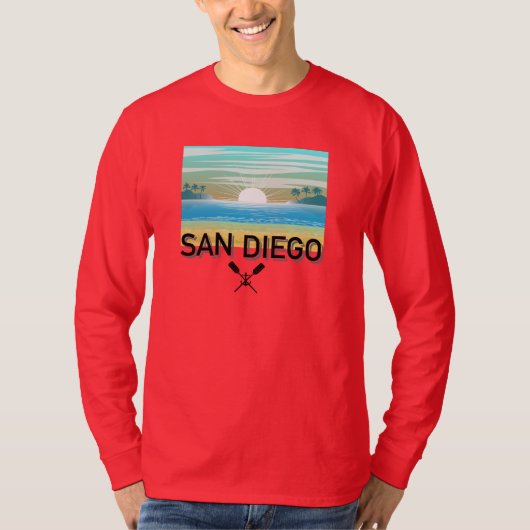 Conception de San Diego - T-Shirt à manches longue (Devant)