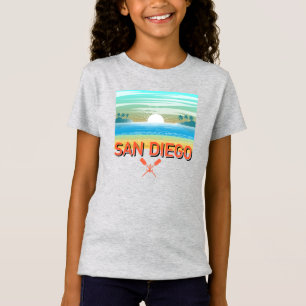 Conception de San Diego - T-Shirt en jersey fin po
