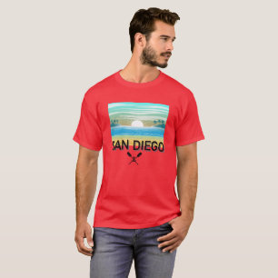 Conception de San Diego - T-Shirt foncé de base