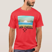 Conception de San Diego - T-Shirt foncé de base (Devant)