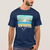 Conception de San Diego - T-Shirt foncé de base (Devant)