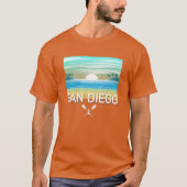 Conception de San Diego - T-Shirt foncé de base (Devant)