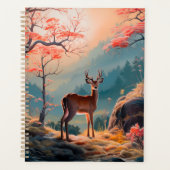 Conception de scène forestière enchantée de cerfs (Devant)