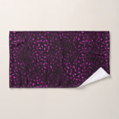 Conception de série Leopard violet et or 5 (Serviette à main)