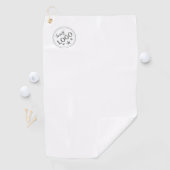 Conception de serviette de golf élégante avec logo (En situation)