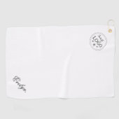 Conception de serviette de golf élégante avec logo (Horizontal)