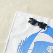 Conception de serviette de plage de théâtre fantai (En situation)