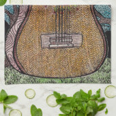 Conception de serviette de plat de guitare de #Six (Plié)