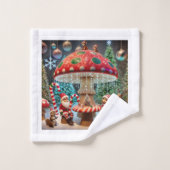 Conception de serviettes de toilette Whimsical Chr (Gant de toilette)