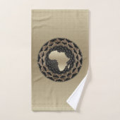 Conception de silhouette d'Afrique • Serviette de (Serviette à main)