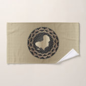 Conception de silhouette d'Afrique • Serviette de (Serviette à main)