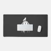 Conception de silhouette de tombe de corbeau Hallo (Clavier et souris)