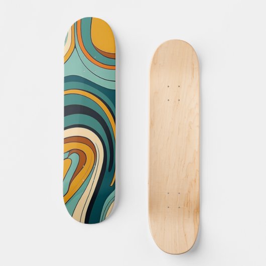 Conception de skateboard Abstrait coloré (Recto)