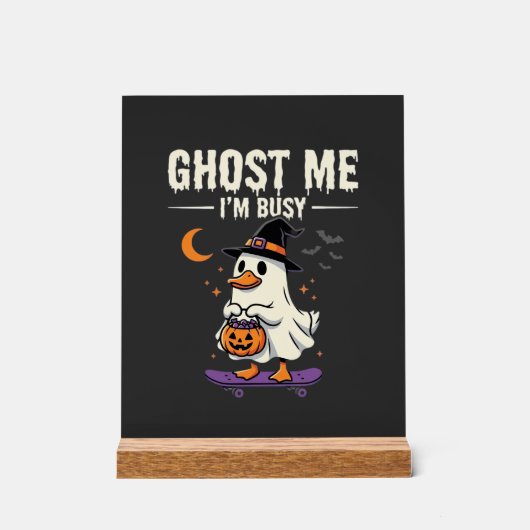 Conception de skateboard Canard Fantôme Halloween_ (Recto)