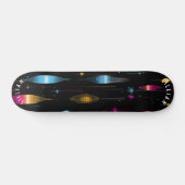 Conception de skateboard rétro atomique coloré (Horz)