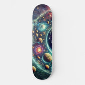 Conception de skateboard Space & Planet (Recto)
