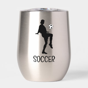 Conception de soccer Vin thermique Tumbler
