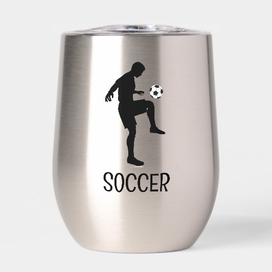 Conception de soccer Vin thermique Tumbler (Avant)