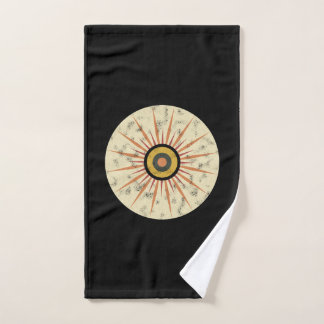 Conception de soleil levant rétro boho