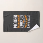 Conception de sorcière à balai pour grandes filles (Serviette à main)