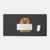 Conception de sorcière berger allemand fou Hallowe (Clavier et souris)