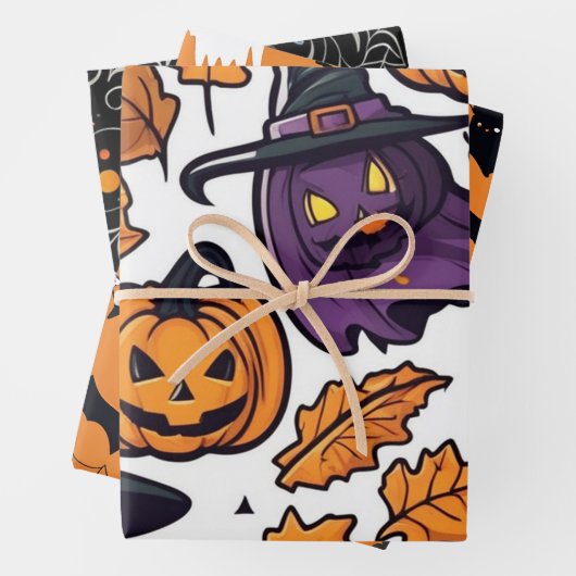 Conception de sorcière Citrouille de papier envelo (En situation)
