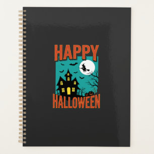 Conception de sorcière de maison hantée Halloween 