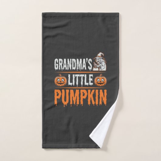 Conception de sorcière d'Halloween de petit citrou (Serviette à main)