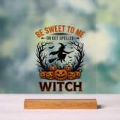 Conception de sorcière d'Halloween Soyez gentil ou (Neutre)