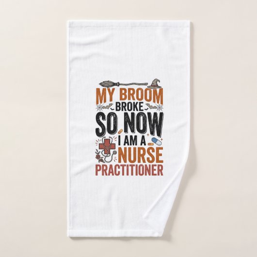 Conception de sorcière d'infirmière praticienne dr (Serviette à main)