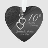 Conception de souvenir de 10e anniversaire de mari (dos)